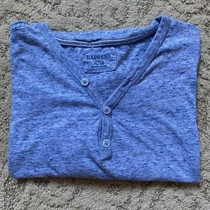 Express men’s blue HENLEY t-shirt XL